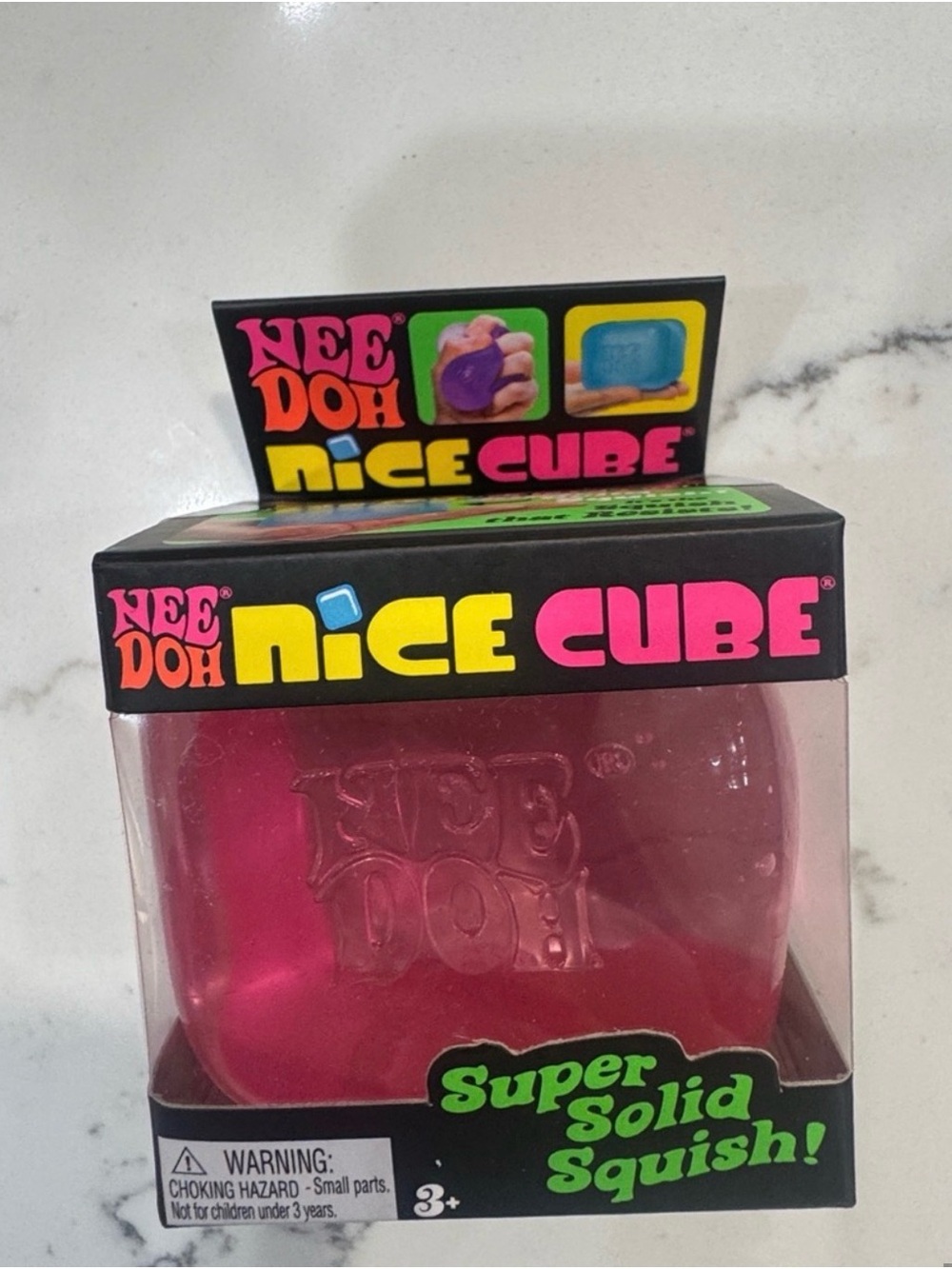 NeeDoh Nice Cube Super Solid Squish - Pink